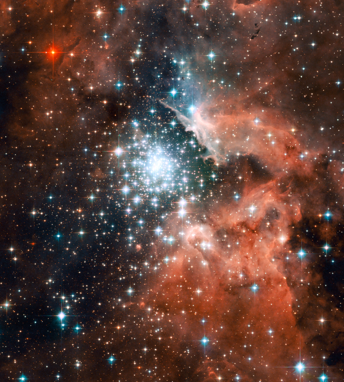 Nebula and Star Cluster NGC 3603