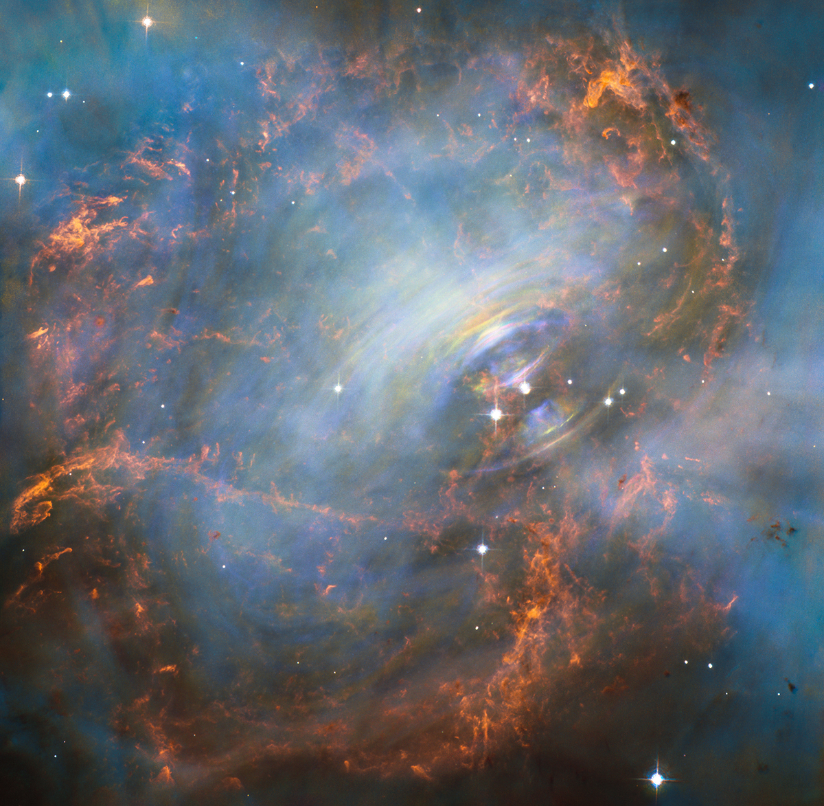 Center of the Crab Nebula
